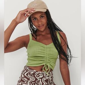 Green adjustable tank top!